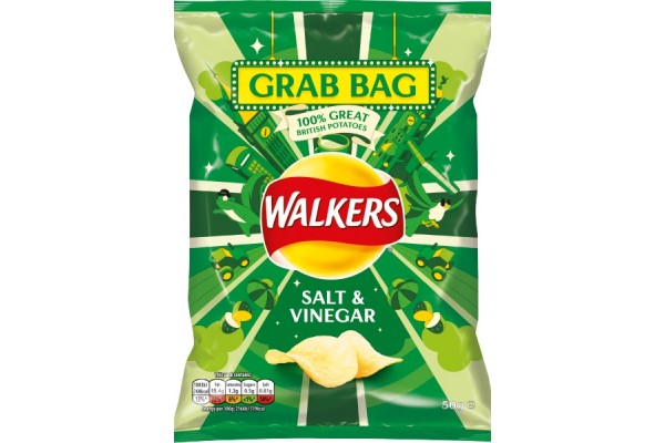Walkers Grab Bag Salt and Vinegar 32x50g