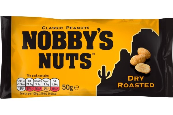 Nobbys Dry Roasted Nuts Carded 24x50g