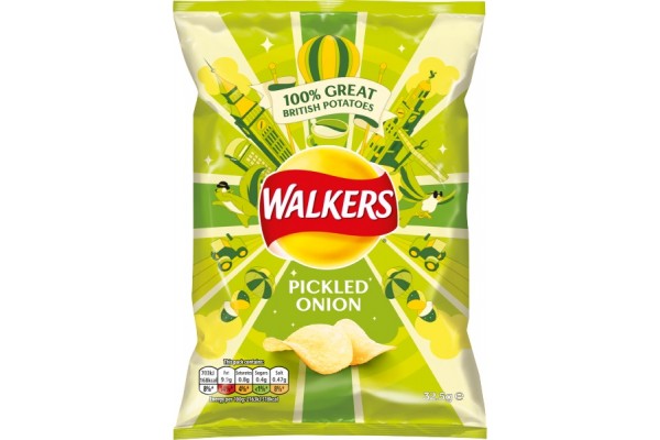 Walkers Standard Pickled Onion 32x32.5g